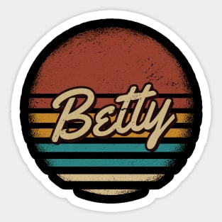 Betty Vintage Text Sticker